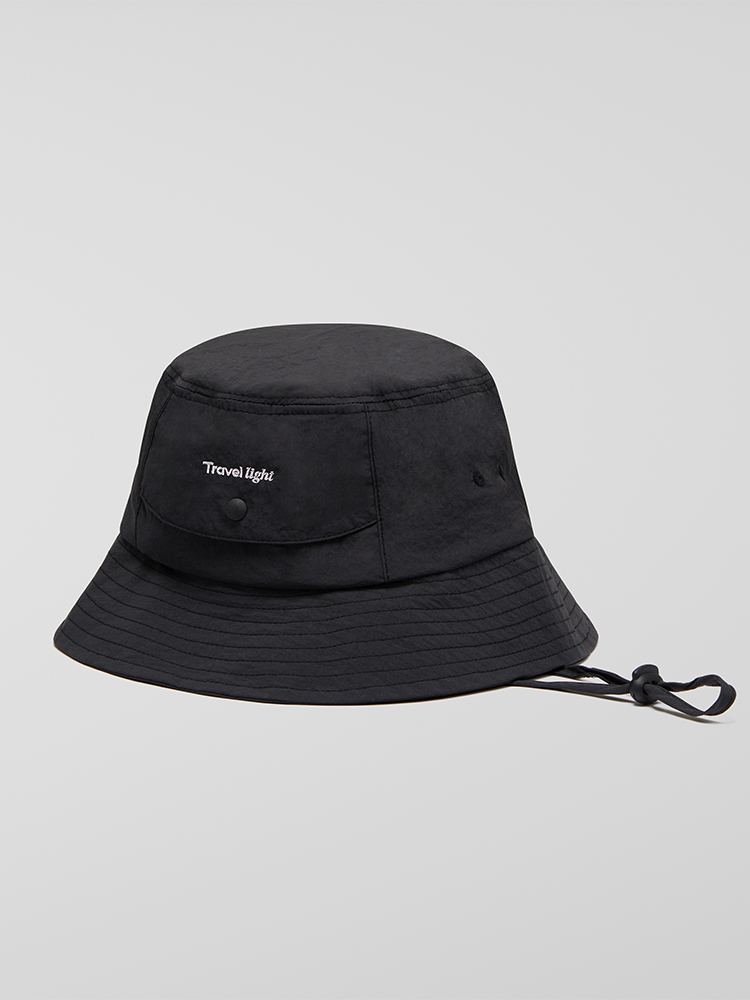 foldable bucket hat (dark gray)